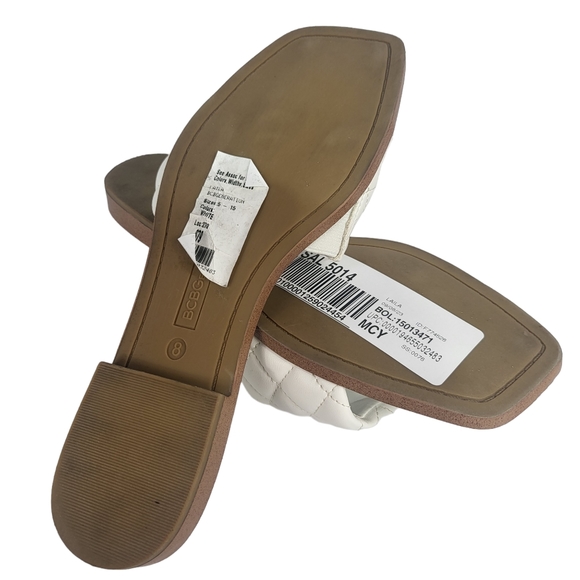 BCBGeneration Laila Flat Sandal White 8 - Picture 9 of 9